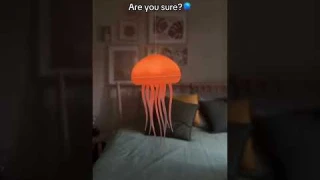 ✅⭐LED Jellyfish Lamp RGB Gradient Jelly Fish Light Lamp Voice Control✨👌