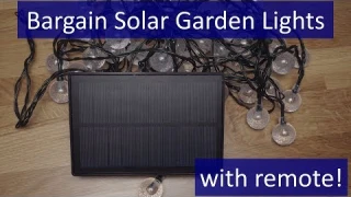 Remote Control LED Solar Garden Lights Review from Amazon