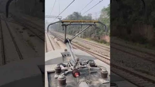 pantograph work in railway 🚂