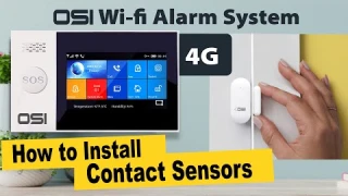 OSI 4G Wi-Fi Alarm System - How to Install Contact Sensors //OSI GO DIRECT