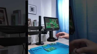 How easy is it to solder under the 4K Autofocus microscope?🔍Model: Tomlov TM4K AF FLEX