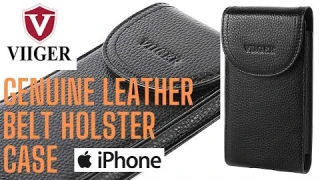 VIIGER Genuine Leather iPhone 11 12 13 XS belt holster case. (Honest review 2022)