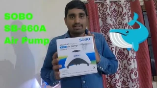 Aquarium air pump SB-860A overview and review🔥