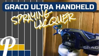 Graco Ultra Handheld Airless Paint Sprayer | How to Airless Spray Doors with Lacquer