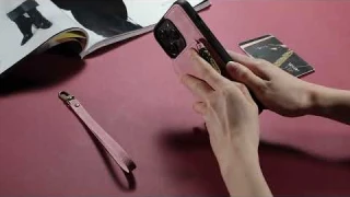 CaseMe Wallet Case Zipper Leather Phone Case with RFID Blocking Card Holder Wrist Strap Purse Cover