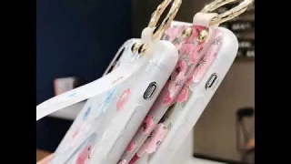 Floral Phone Case with Hand Strap