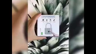 Fingerprint keyless USB Rechargeable smart Door Padlock Quick Unlock Metal Self Developing Chip