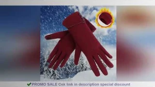 Women Thicken Windproof Plus Velvet Driving Mittens Touch Screen Gloves Skiing Gloves