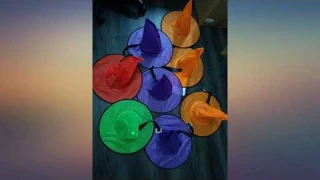 Halloween Decorations Witch Hat String Lights Battery Operated with Remote Control, review