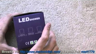 Multi Colored LED Temperature Controlled Shower Heads - Purchase at Merimobiles.com