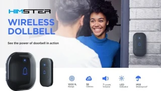 Wireless Doorbell, Himster Waterproof Door Bell Chime Kit Alarm for Home | Review & unboxing