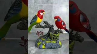 Chirping Dancing Parrot, Realistic Motion Sensor Singing Moving Toy #shorts #homedecor #toys