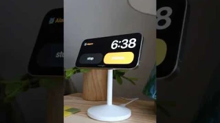 👀 Wake up charged🔋#Anker MagGo Wireless Charger Stand⚡ Hands-free charging when you work or play.