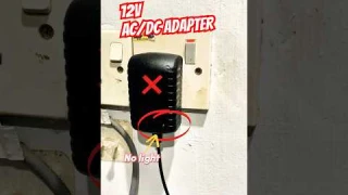 Faulty AC/DC 12V Power Adapter #poweradapter #faulty