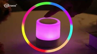 Table Lamp, Touch Sensor Bedside Lamp with Color Changing RGB & Dimmable Warm White Light