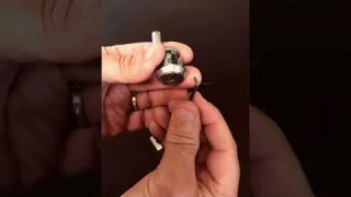 746. How to open the office metal filing cabinet locked drawer without the key using hair pins grips