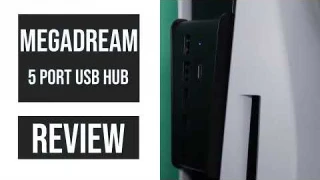 5 Port USB Hub for PS5, Megadream High-Speed Expansion Hub Charger Splitter Adapter  Review