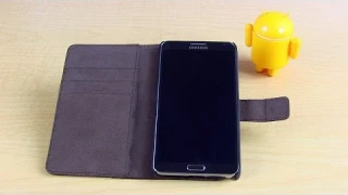 Galaxy Note 3 Genuine Leather Wallet Case Review & Giveaway!