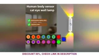 Rechargeable LED Night Lights with Motion Sensor Wall Lights, RGB Gradient Ambient Light, Dimmable I