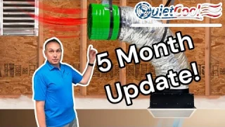 QuietCool Whole House Fan 5 Month Update | Was It Worth The Cost?  Quite Cool QC ES-7000