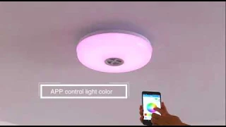 smart ceiling light with bluetooth speaker