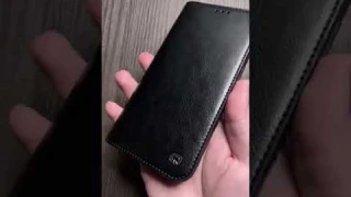 Qialino Genuine Leather Bookcase hoesje iPhone