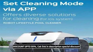 Robotic Swimming Pool Cleaner Wireless Automatic 3312 PRo Wifi App Control More Accurate R