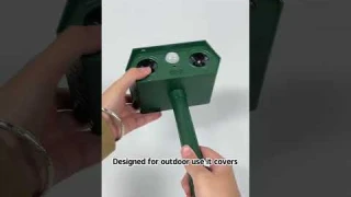 Solar Ultrasonic Animal Repellent: Outdoor Cat Deterrent & Deer Repellent Device