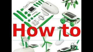 How to: 6 in 1 Solar Robot Kits from Ebay