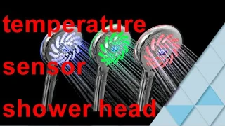 Handheld LED Shower Head with temperature sensor display