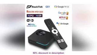 Why Everyone’s Talking About This Product! RockTek GX1 UHD Google TV 12 Box Netflix Google Certifi