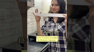 MiniVlog 25 🌸 LED Rechargable Motion Sensor Cabinet Light✨on Amazon 🛒 #tamilyoutuber #tamilshorts