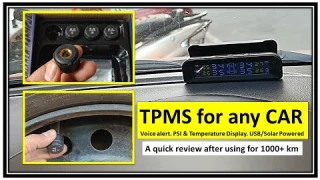 Tyre Pressure Monitoring System (TPMS) For Cars | RSI Voice Alert & Solar Powered TPMS review