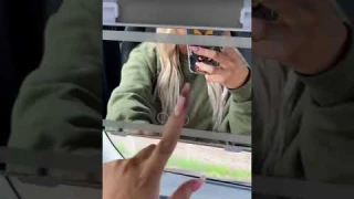 Car Visor Vanity Mirror With LED
