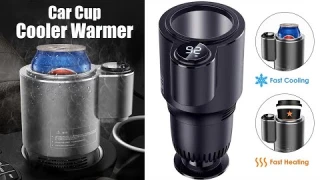 Electric Car Cup Cooler & Warmer | 2-in-1 Mini Car Refrigerator | Cooling Heating Cup