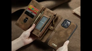 CaseMe iPhone 13 Pro Wallet Case Coffee