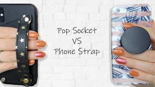 WHICH IS BETTER? - Pop Socket VS Phone Strap - Hands on Review