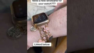 Upgrade Your Smartwatch: Stylish Charm Wristband Review!#smartwatchband #watchaccessories