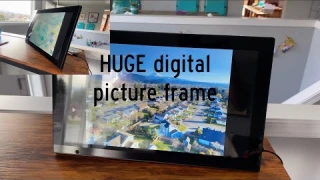 ★★★★★ Digital Picture Frame review BIG 21.5 Inch Large LCD video monitor for Real Estate Photography