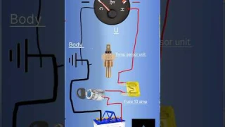Car and any Petrol Vehicle temperature gauge circuit | Car Temperature gauge connection diagram