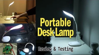 Portable Desk Lamp with Touch Switch | Review, Testing and Teardown