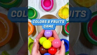 Color Sorting and Fruits for Toddlers | Educational Activities for Toddlers #shorts