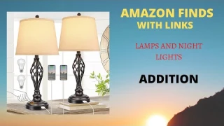 Top Best Amazon Finds With Links ( Lamps And Night Lights Addition)