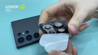 WSKEN Samsung Galaxy S25 Ultra Series Camera Lens Protector Installation Video