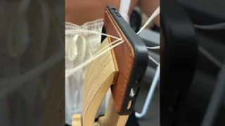 Making a Leather iPhone 14 Pro Case for Order 102860 #shorts #leathercraft #asmr