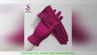 [BYSIFA] Winter Women Wool Gloves New Thick Warm Touch Screen Ladies Gloves Spring Autumn Soft  Eleg