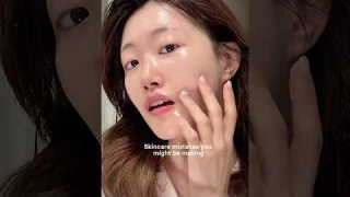 3 skincare mistakes that keep you from glass skin☠️