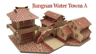 DIY Miniature Jiangnan Water Towns A ~ 3D Wood Craft Construction Kit