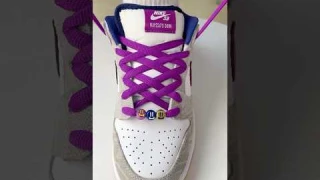 Nike dunk low shoelace tutorial (Best Way) #lace #tutorial