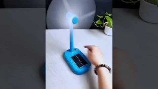 Mini High-Speed Fan 2025 | Type-C + Solar Charging | Compact & Powerful